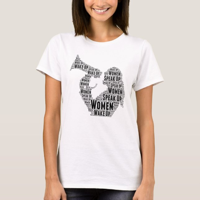 T-Shirt Women Acordar Up Fala (Frente)