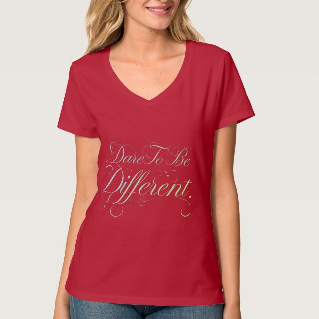 T-Shirt Women Regal Radiance Atreve ser diferente (Frente)