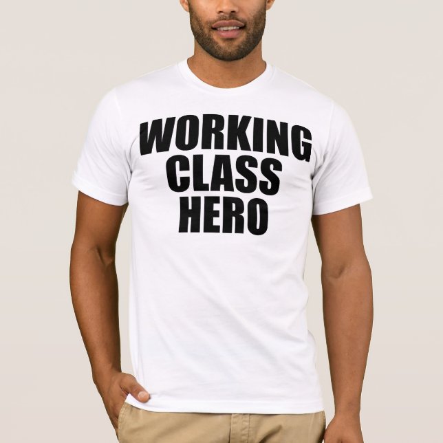 T-shirt WORKING CLASS HERO -black logo- (Frente)