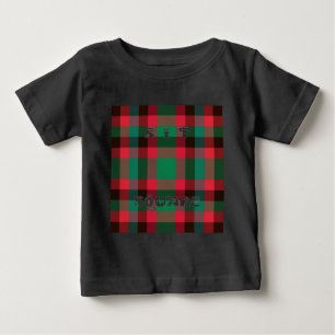 T-shirt Xadrez de Tartan com Controlo Real Escocês com Tex