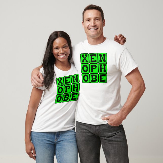 T-shirt Xenófobo, Medo do Estrangeiro (Unissex)