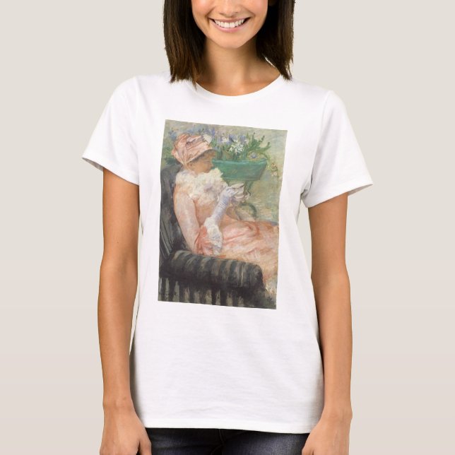 T-shirt Xícara de chá por Mary Cassatt, Impressionismo ven (Frente)