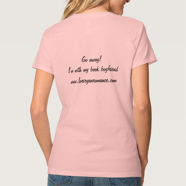 T-shirt XL do namorado do livro (Verso)