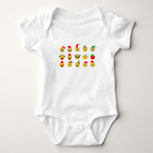 T-shirt xmas emoji faces felizes