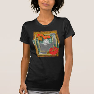 T-shirt Xs & vermelho e ouro do ósmio