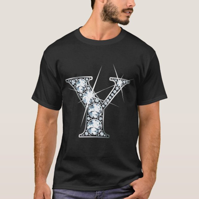 T-shirt "Y" Diamond Bling T Shirt (Frente)