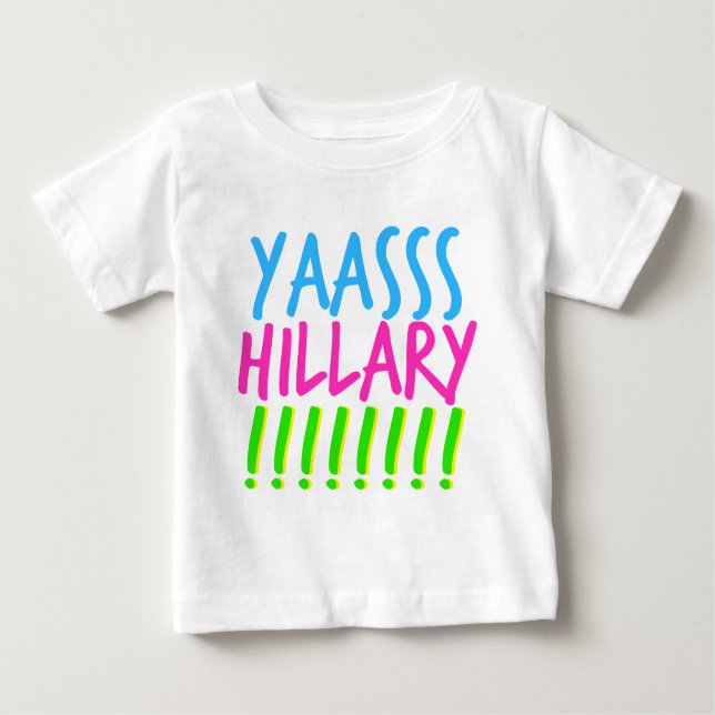 T-shirt Yaasss Hillary (Frente)
