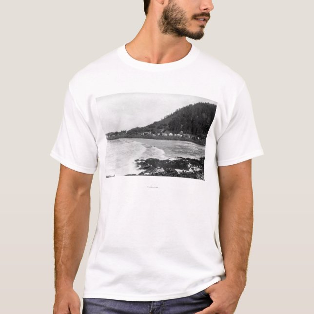 T-shirt Yachats, opinião da cidade de Oregon e fotografia (Frente)