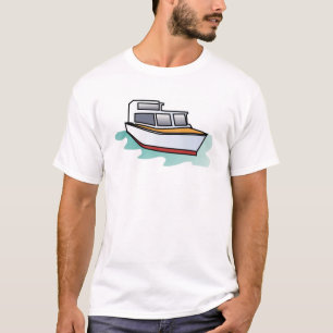 T-shirt Yacht do Estilo de Gradação