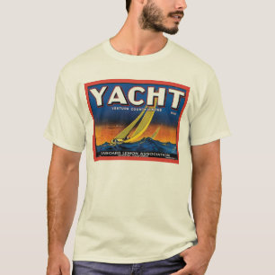 T-shirt Yacht Marca Ventura County Lemons Vintage Crate La