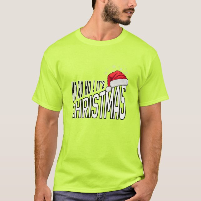 T-Shirt : Yay! It's Christmas (lime) (Frente)
