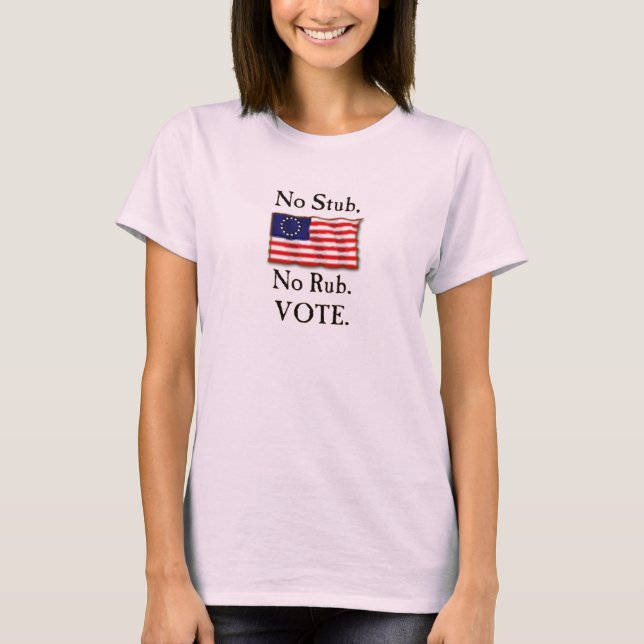 T-shirt Ye Patriotic Lass's "Fair Terms" Mulheres Tee (Frente)
