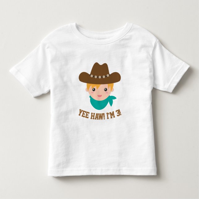 T-shirt Yee Haw, Bonitinho Bonito é 3 (Frente)