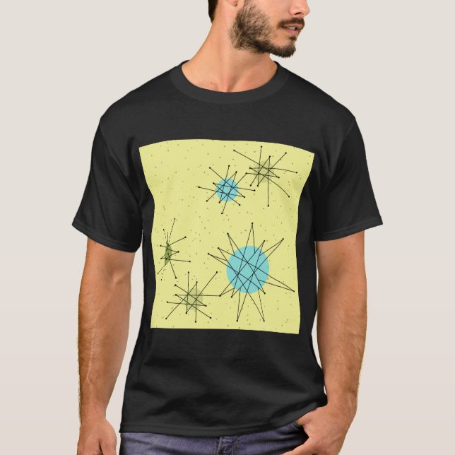 T-Shirt Yellow Iconic Atomic Starbursts (Frente)