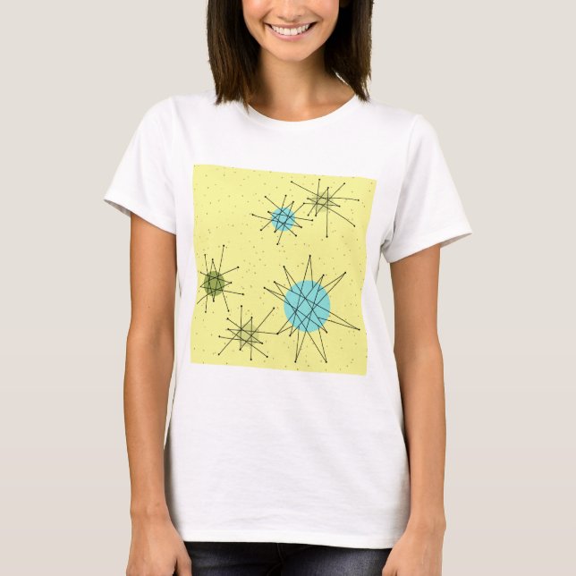 T-Shirt Yellow Iconic Atomic Starbursts (Frente)