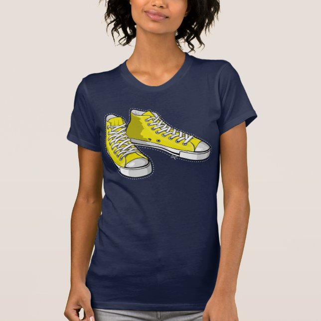 T-shirt Yellow sneakers (Frente)