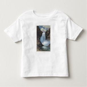 T-shirt Yellowstone, WYLower cai de baixo da vista
