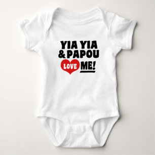 T-shirt Yia Yia e Papou amam-me