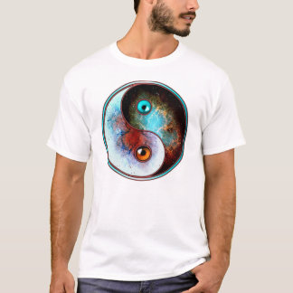 T-shirt Yin cósmico yang (parte dianteira)