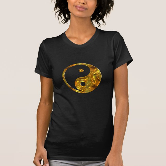 T-shirt Yin & Yang DOURADO (Frente)