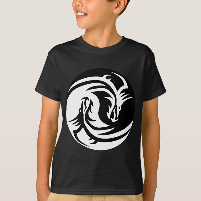T-shirt Yin Yang Dragon (Frente)