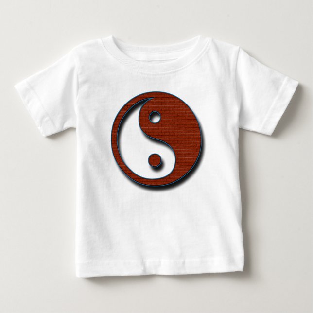 T-shirt Yin Yang por Shirley Taylor (Frente)