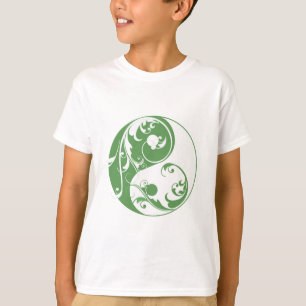 T-shirt Yin & Yang Rolante (verde)
