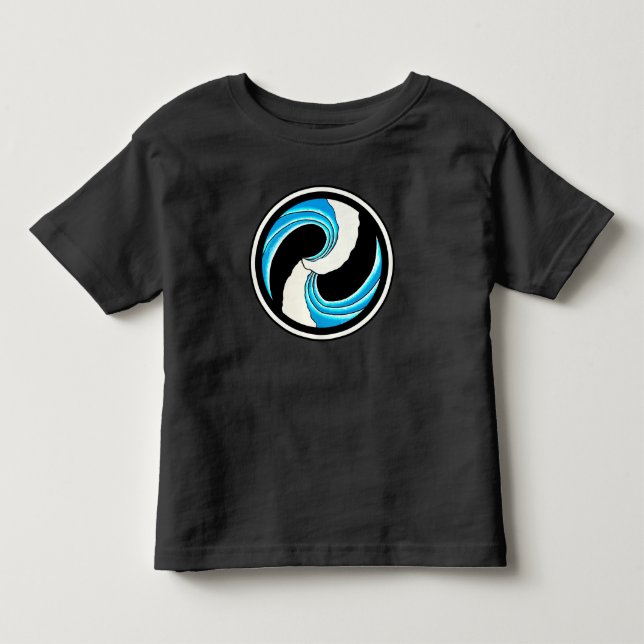 T-shirt Yin Yang Waves (Frente)