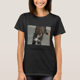 T-shirt Yoga Calico Cat