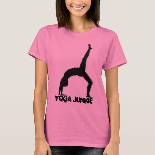 T-shirt Yoga Junkie (Frente)