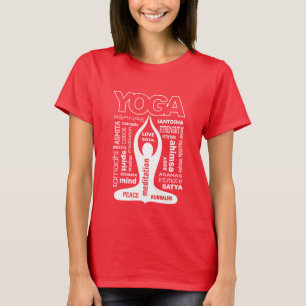 T-shirt Yoga Typografia