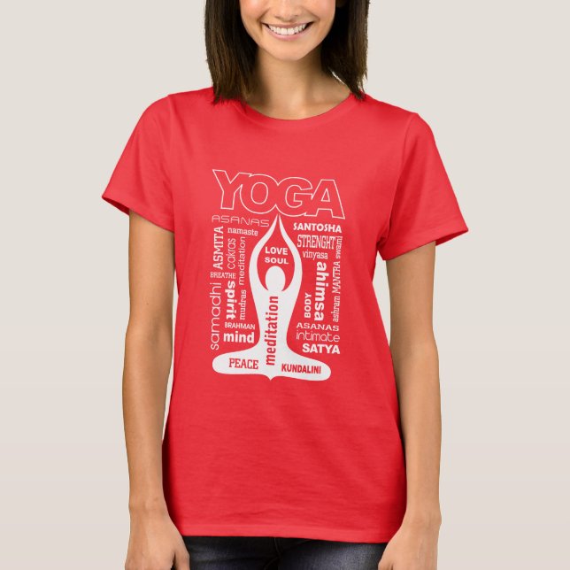 T-shirt Yoga Typografia (Frente)