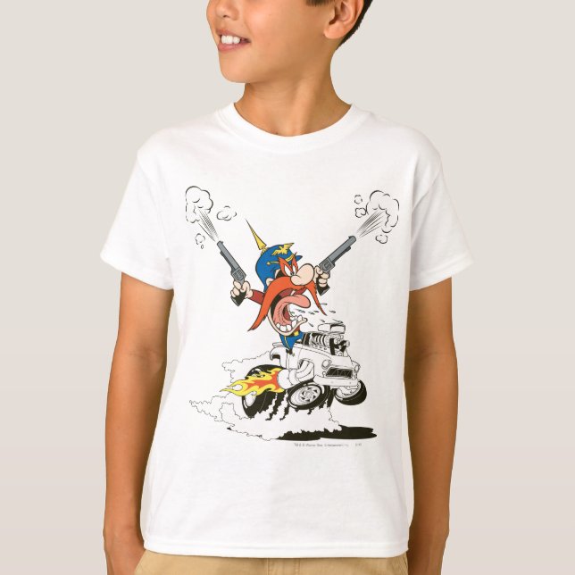 T-shirt Yosemite Sam Road Rage (Frente)