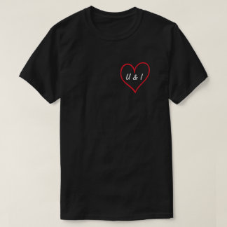 T-shirt You and I (preta)