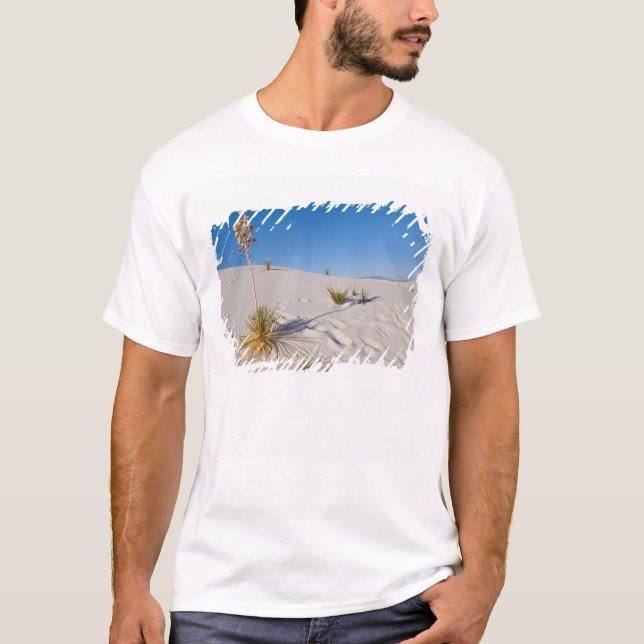 T-shirt Yucca elata, sombra longa, Dunas Transversais (Frente)