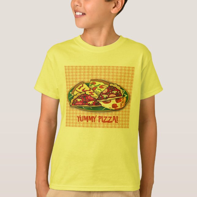 T-shirt Yummy Pizza (Frente)
