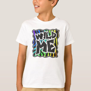 T-shirt Zebra Black e Rainbow Wild Me