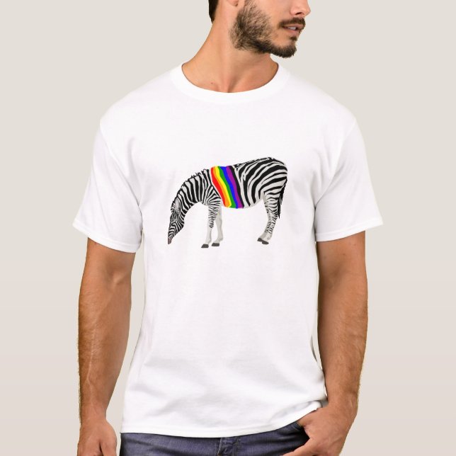 T-shirt Zebra de LGBT (Frente)