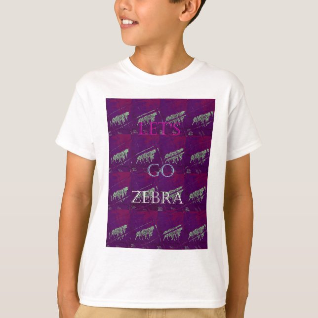 T-shirt Zebra Print Décor: Um Design divertido (Frente)