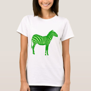 T-shirt Zebra - Sombras do Verde limão