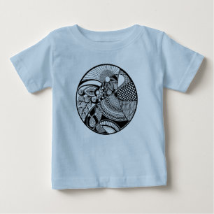 T-shirt Zendala abstrato no círculo