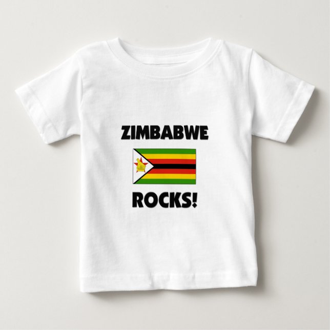 T-shirt Zimbabwe Rocks (Frente)