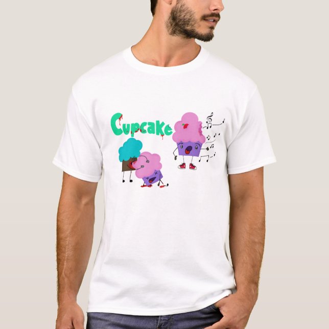 T-shirt Zombie Cupcakes (Frente)