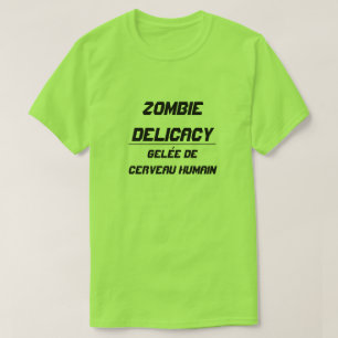 T-shirt Zombie Delicacy Geleia do cérebro humano
