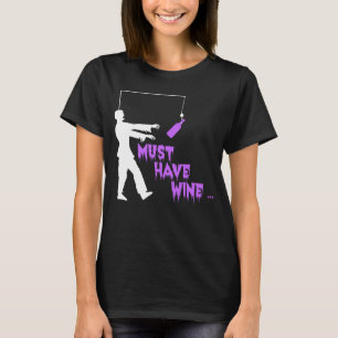 T-shirt Zombie Deve Ter Vinho