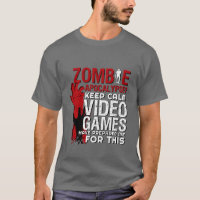 Zombie Engraçado Apocalypse Tshirt Grunge para Gam