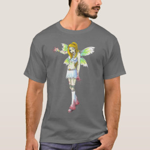 T-shirt Zombie Fairy Dark Fantasia Arte t shirt