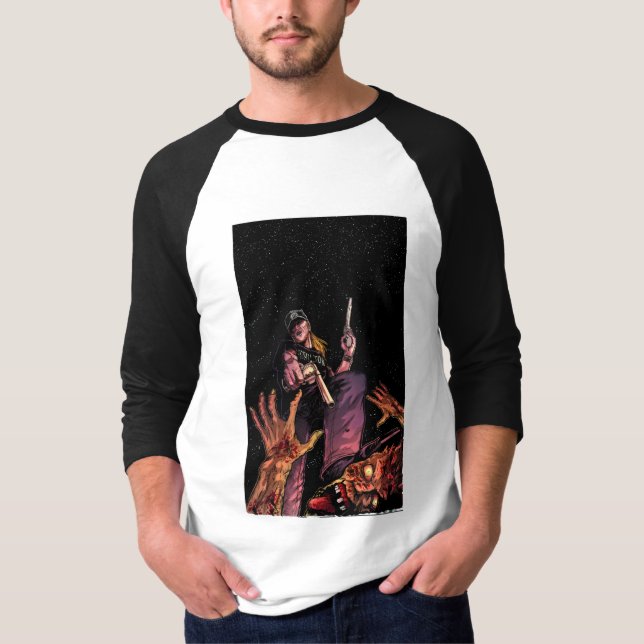 T-shirt Zombis do jérsei do cobrir das guerras (Frente)