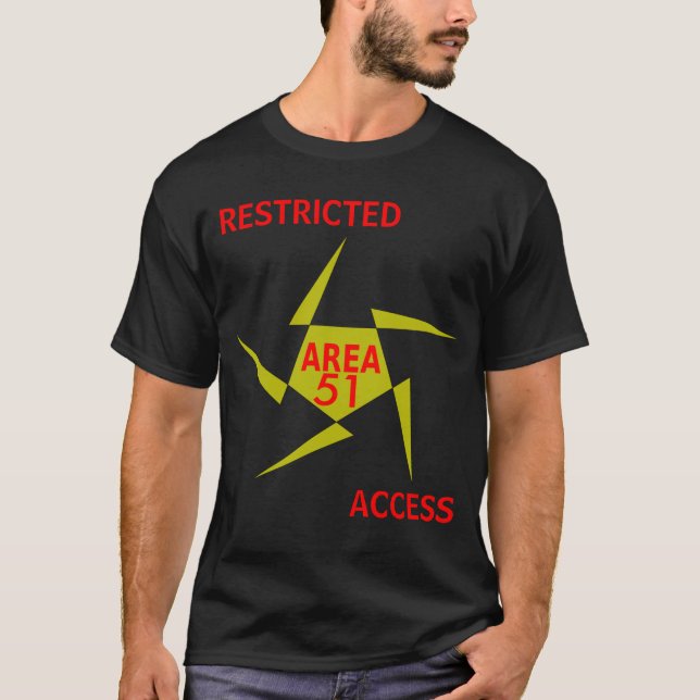 T-shirt Zona 51 | ACESSO RESTRITO (Frente)