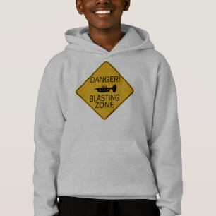 T-shirt Zona de sopro do perigo